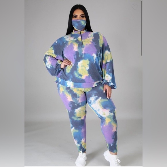 Good Time USA Pants - Two Piece Multi Colored Set